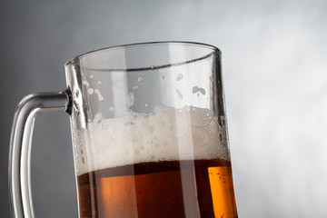 Glass of classic beer