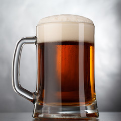 Glass of classic beer