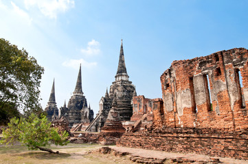 Fototapeta na wymiar Ruin Pagoda in Thailand