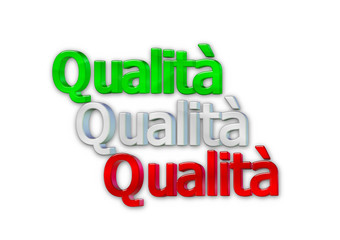 qualità con colori bandiera italiana