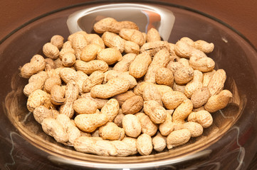 peanuts on plate