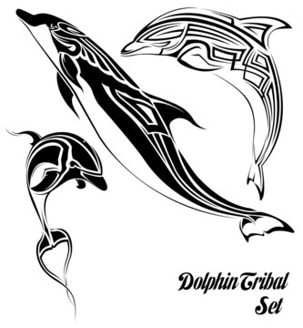 dolphin tribal set