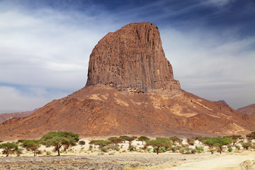 Rock in Sahara Desert