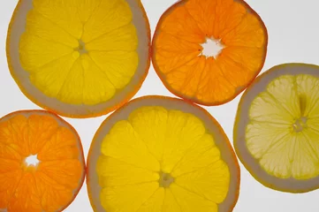 Crédence de cuisine en verre imprimé Tranches de fruits tu peux en couper une tranche
