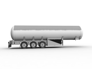 Grayscale Auto tank. 3D render.