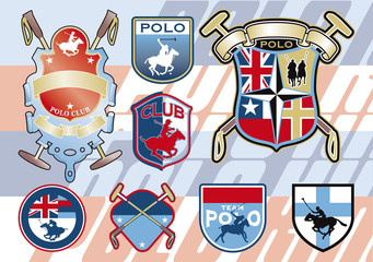 horse polo badges