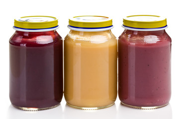 baby food in glass jar