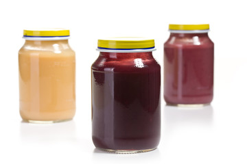 baby food in glass jar