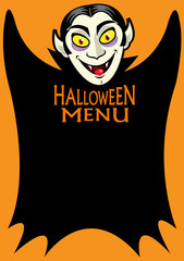 Halloween Dracula's Menu