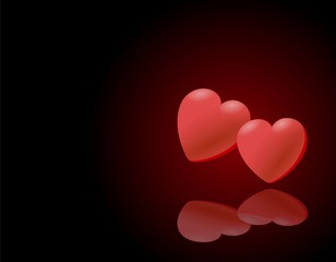 black Valentines Day card 2