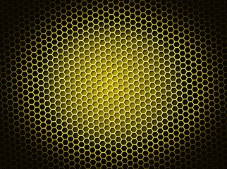 Honeycomb Background Yellow