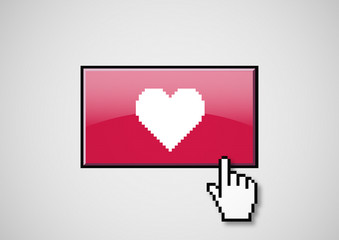Bouton cœur