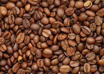 Coffee beans background