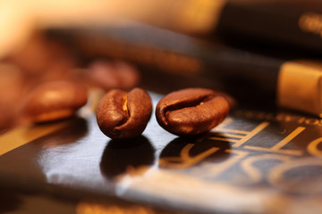 Schokolade mit Kaffeebohnen
