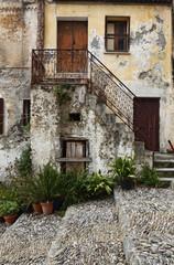 Fototapeta na wymiar street view w scalea Włoszech