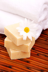 Spa towels and soap bars