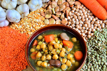 Legume soup
