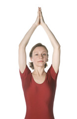 Obraz na płótnie Canvas Exercising woman