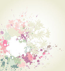 grunge floral background