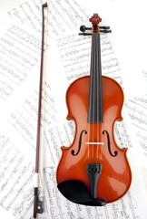 Fototapeta na wymiar Violin całkowicie