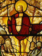 The Resurrection stained glass window