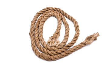 Rope on a white background