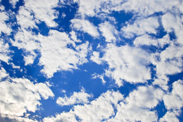 beautiful cloudy blue sky