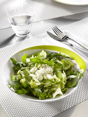 salade verte croquante au fromage blanc -