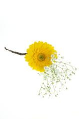 ガーベラの髪飾り