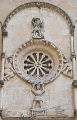 Rose window. St. Domenico Church. Matera. Basilicata.