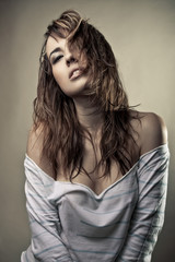 Fototapeta premium wet hair