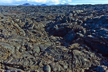 Stones of volcanic flow give a beautiful  structure
