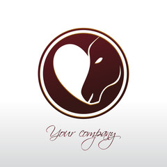 logo entreprise, logo cheval, équitation