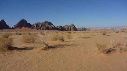 Fototapeta na wymiar désert du wadi rum, Jordanie