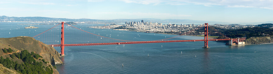 panorama of Golden Gate and San-Francisco bay