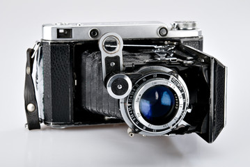 Old vintage photo camera