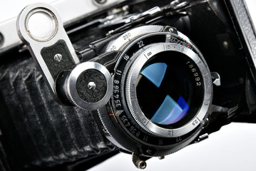 Old vintage photo camera