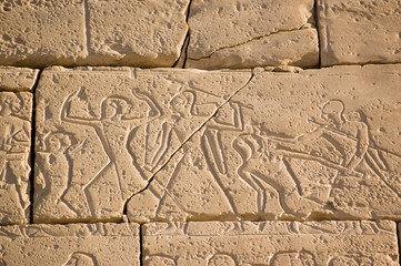 Ancient Egyptian Battle, Ramesseum, Luxor