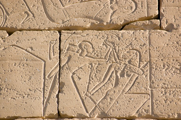 Ancient Egyptian fighting, Ramesseum, Luxor