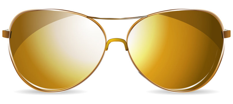 golden sunglasses