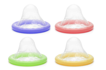 Bunte Kondome