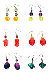 a set of earrings
