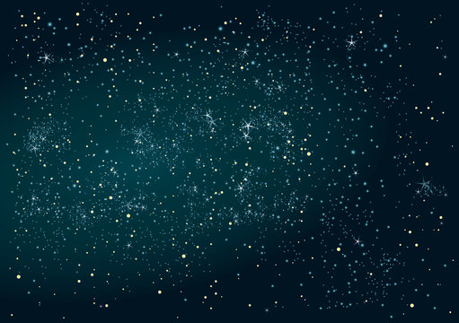 Abstract Night sky background with stars