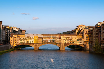 The Ponte Vecchio ("Old Bridge"). Florence, Italy.