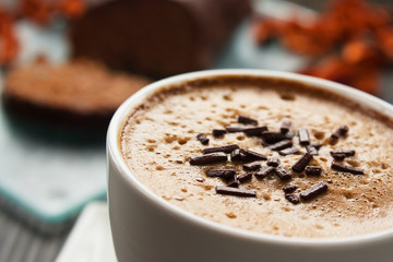 Capuccino close up