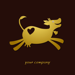 logo entreprise, logo vache