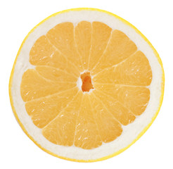 Fototapeta na wymiar Halved grapefruit