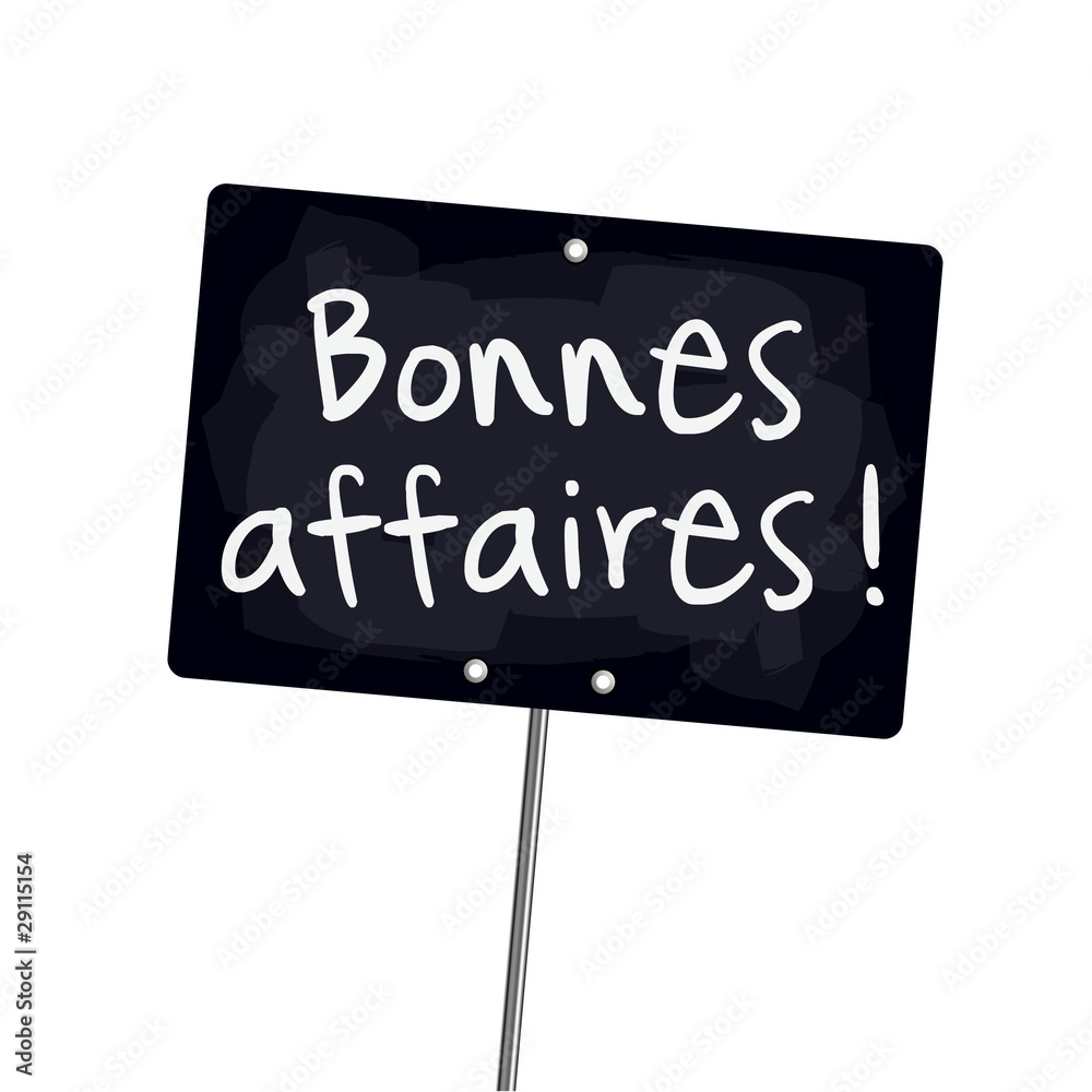 Poster Bonnes affaires