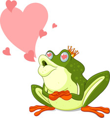 Frog Prince waiting to be kissed