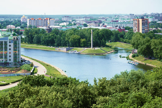 Confluence of the Oka and Orlik rivers